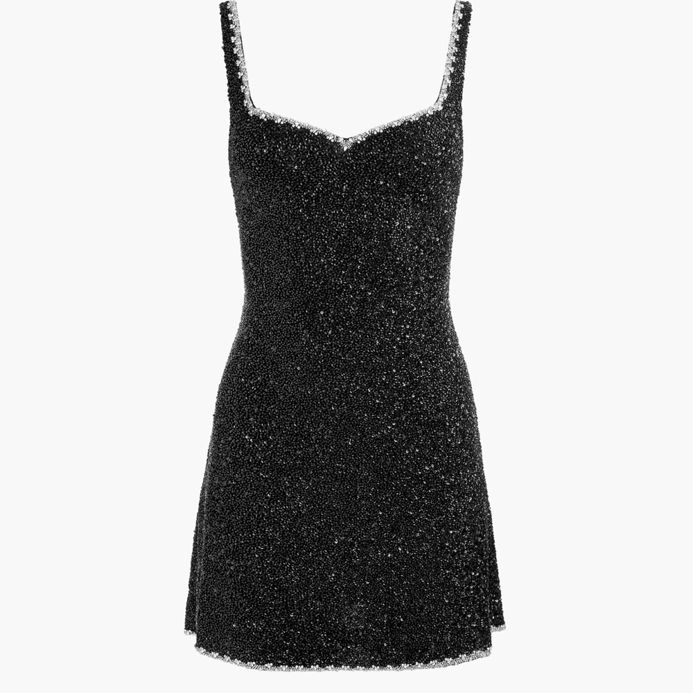 ALICE + OLIVIA Eve Embellished Sweetheart Minidress - Picture 2 of 7